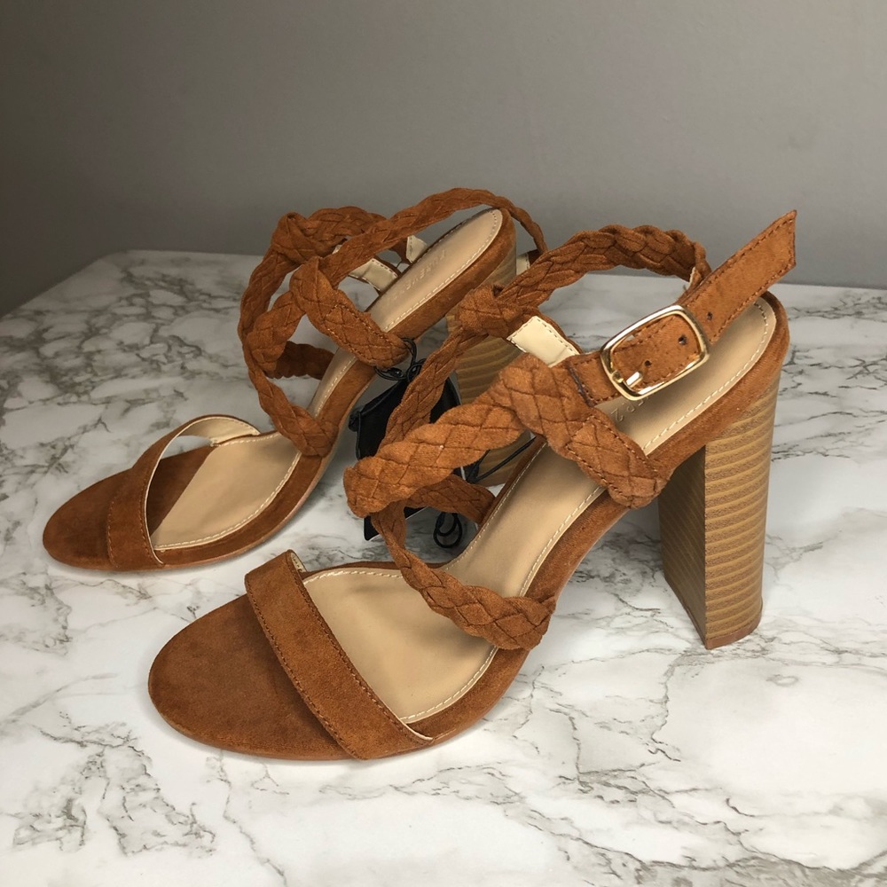 Forever 21 Burnt Orange/ Brown Heels - Picture 2 of 3